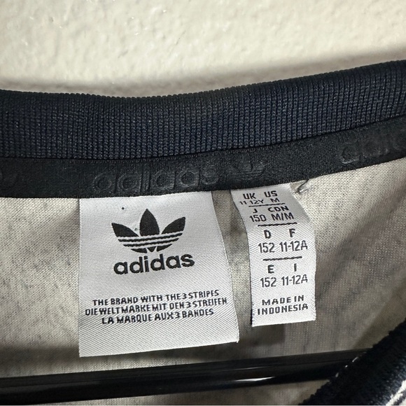 Adidas Jacket Zebra Repeating Print Sweatshirt Size Medium Youth Womens - Picture 4 of 7